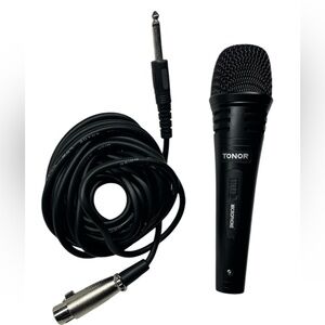 Tonor Professional Sleek Black Wired Vocal/Karaoke Microphone